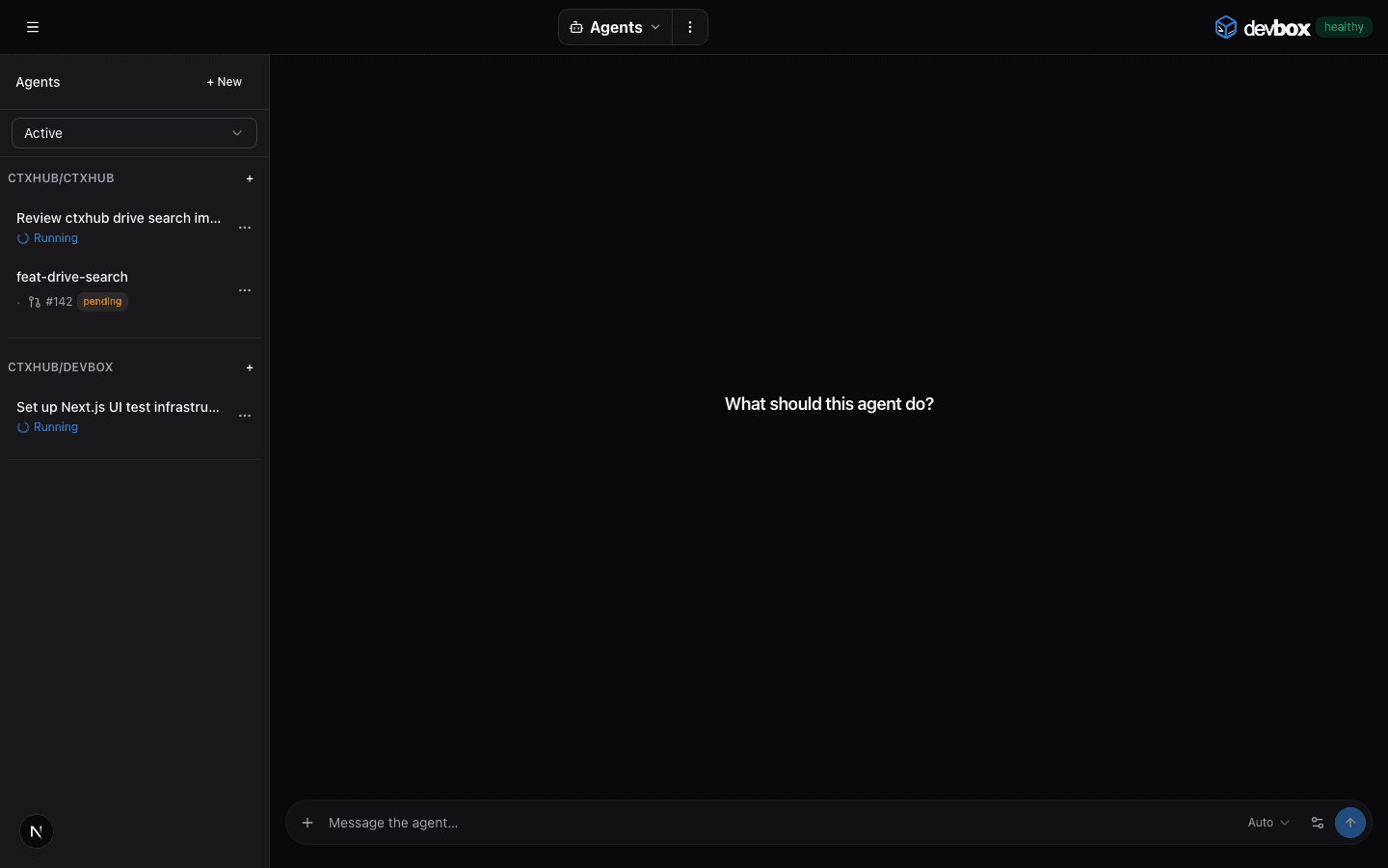 DevBox agents workspace